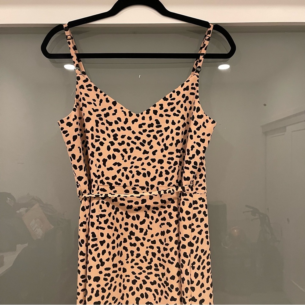 Anthropologie Leopard print wrap dress
